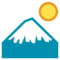Mount Fuji emoji on HTC